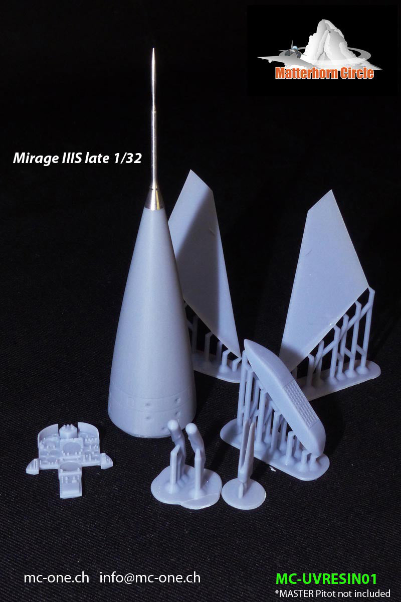 Matterhorn Circle UVRESIN01 1:32 Dassault-Mirage IIIS Late Conversion