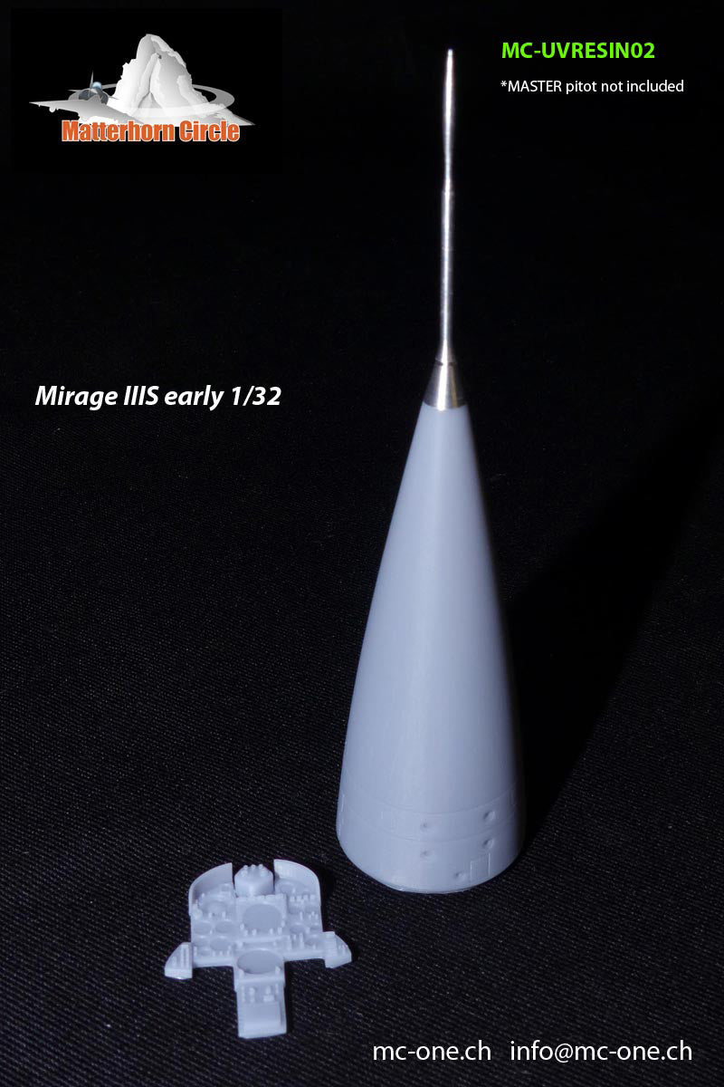Matterhorn Circle UVRESIN02 1:32 Dassault-Mirage IIIS Early Conversion
