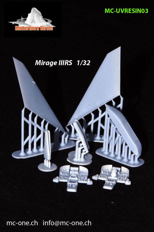 Matterhorn Circle UVRESIN03 1:32 Dassault-Mirage IIIRS Late Conversion