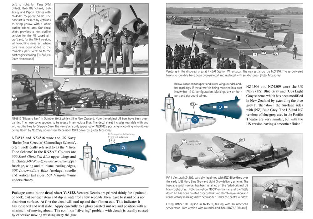 Ventura V48123 1:48 RNZAF Lockheed PV-1 Venturas, Pacific Theatre