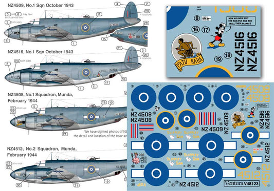 Ventura V48123 1:48 RNZAF Lockheed PV-1 Venturas, Pacific Theatre