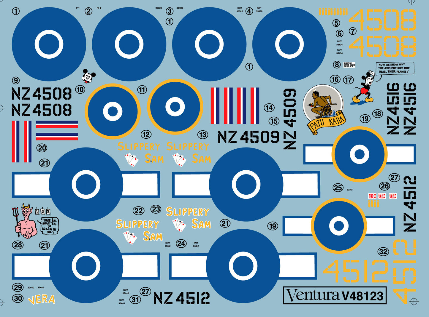 Ventura V48123 1:48 RNZAF Lockheed PV-1 Venturas, Pacific Theatre