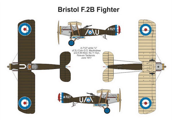 Valom 14415 1:144 Bristol F.2B Fighter (Dual Combo with 2 kits)