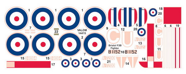 Valom 14415 1:144 Bristol F.2B Fighter (Dual Combo with 2 kits)