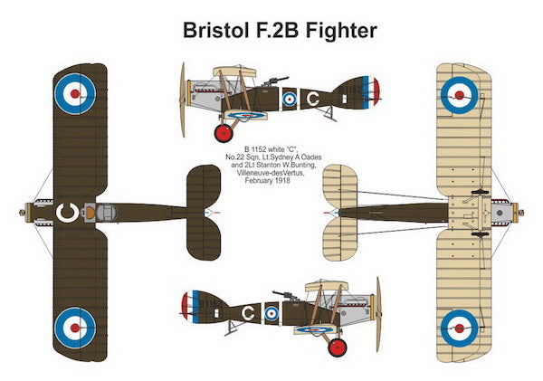 Valom 14415 1:144 Bristol F.2B Fighter (Dual Combo with 2 kits)