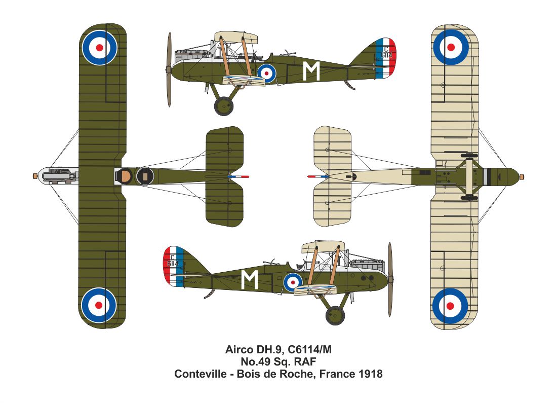 Valom 14425 1:144 Airco DH.9 (Double set. Includes 2 kits)