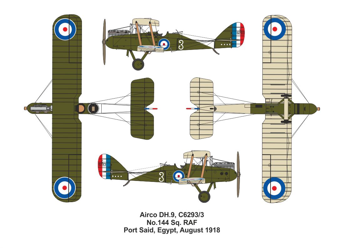 Valom 14425 1:144 Airco DH.9 (Double set. Includes 2 kits)