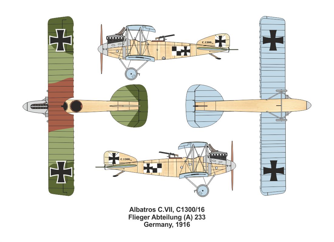 Valom 14426 1:144 Albatros C.VII (Double set. Includes 2 kits)