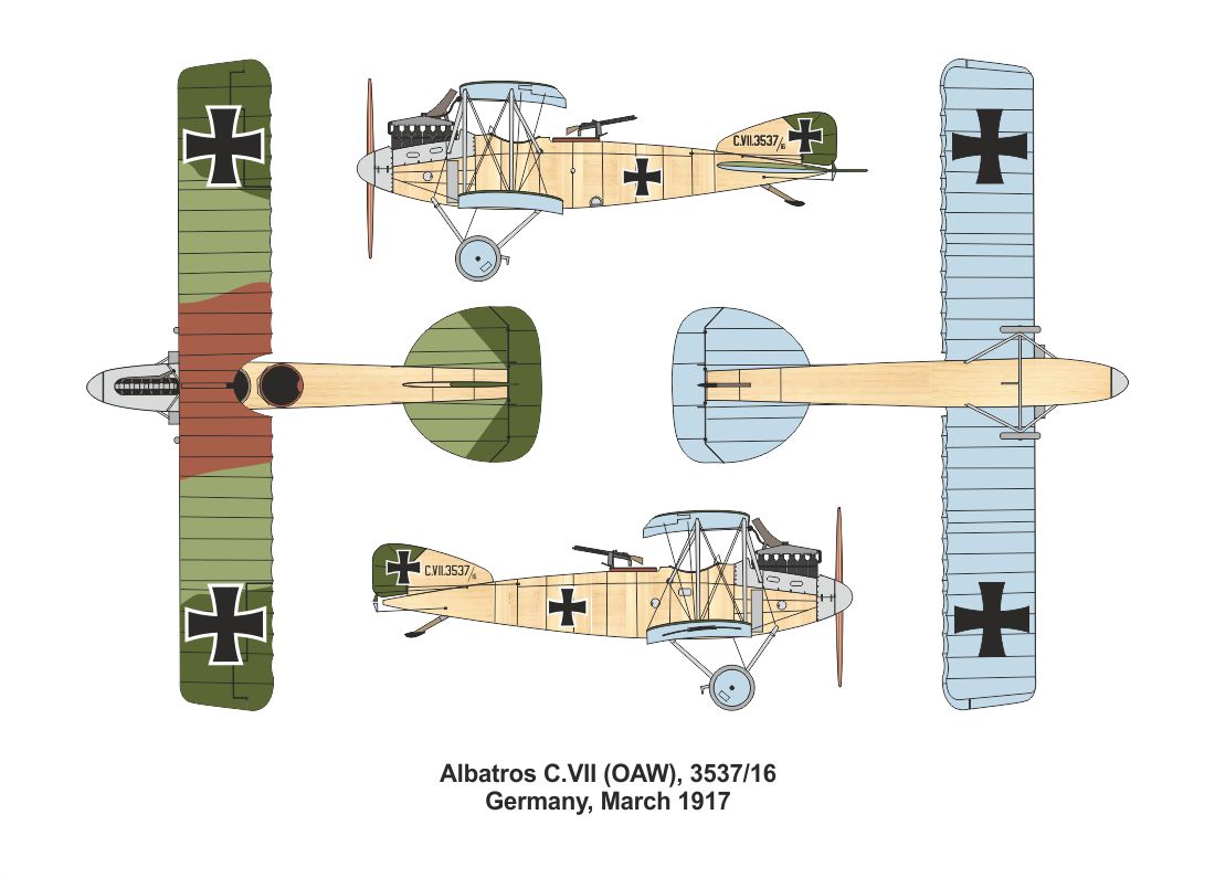 Valom 14426 1:144 Albatros C.VII (Double set. Includes 2 kits)