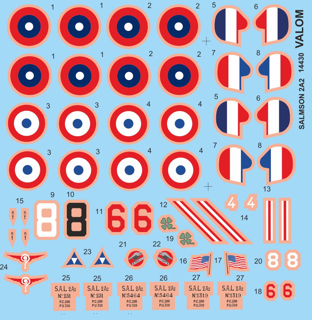 Valom 14430 1:144 Salmson 2A2 (Double set)