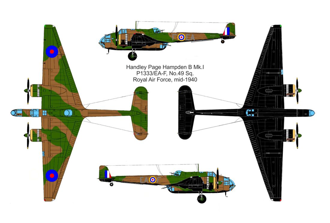 Valom 14431 1:144 Handley-Page Hampden B Mk.I