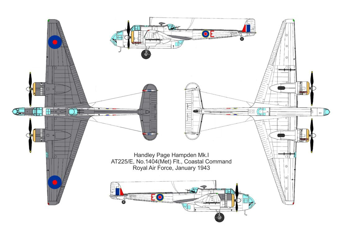 Valom 14431 1:144 Handley-Page Hampden B Mk.I