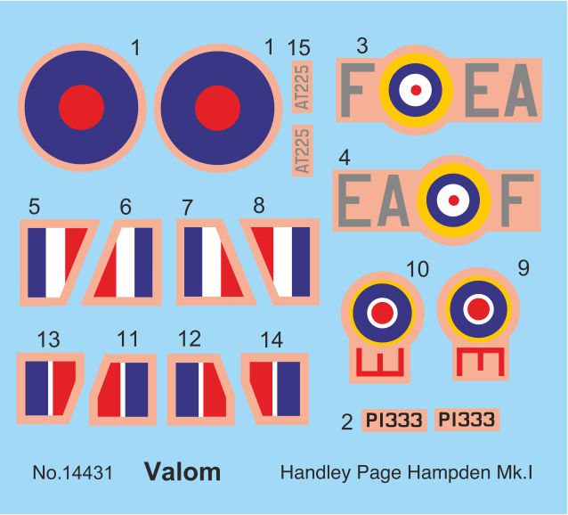 Valom 14431 1:144 Handley-Page Hampden B Mk.I