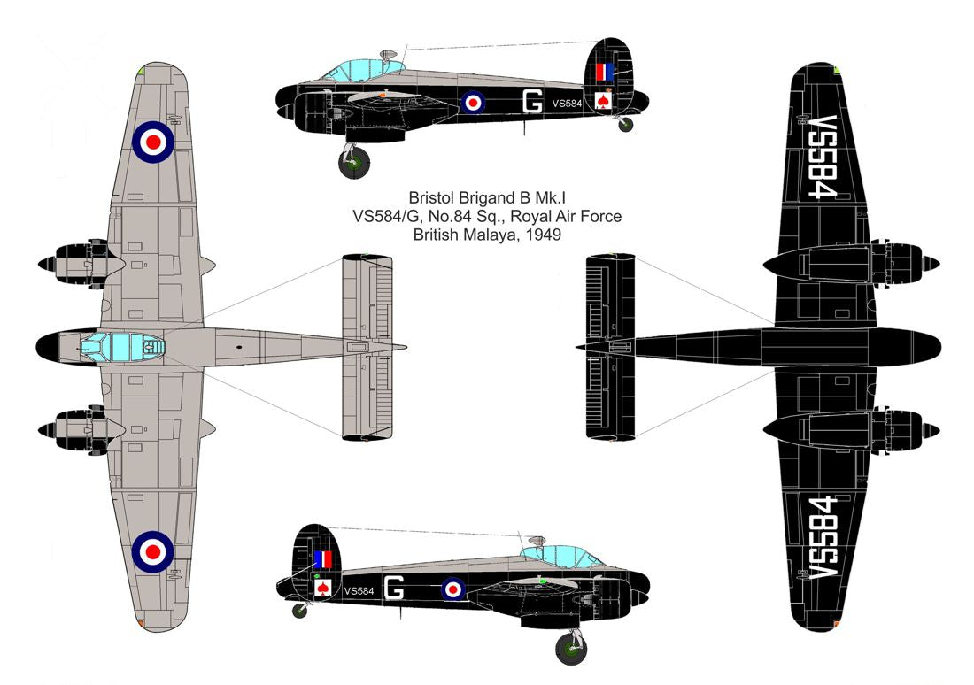 Valom 14433 1:144 Bristol Brigand B Mk.I 'RAF overseas'