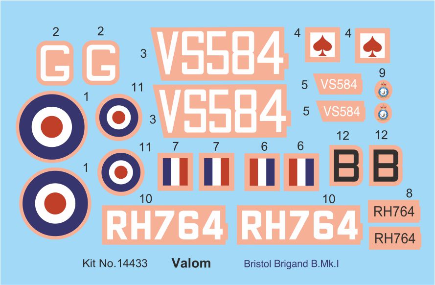 Valom 14433 1:144 Bristol Brigand B Mk.I 'RAF overseas'