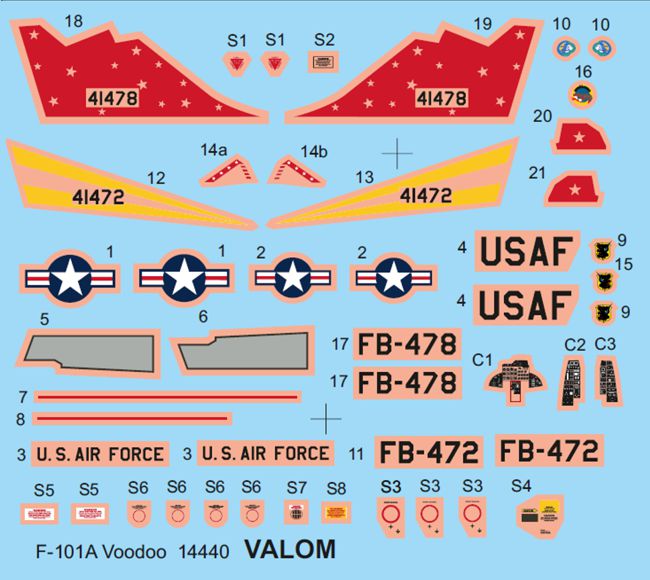 Valom 14440 1:144 McDonnell F-101A Voodoo