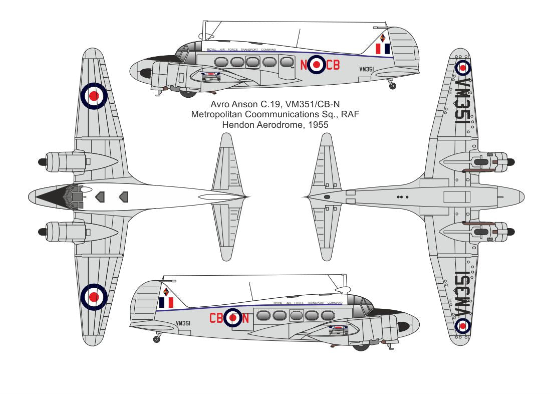 Valom 14447 1:144 Avro Anson C.19 (RAF)