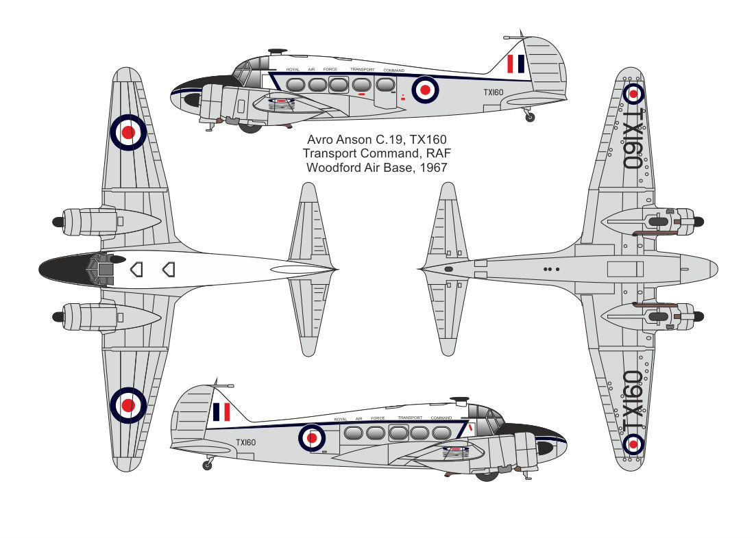 Valom 14447 1:144 Avro Anson C.19 (RAF)