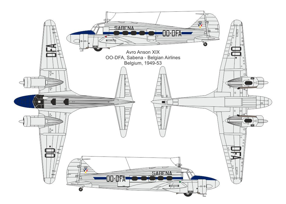 Valom 14450 1:144 Avro Anson XIX (Civilian Users)