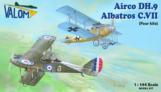 Valom 14455 1:144 Airco DH.9 vs. Albatros C.VII (2+2 in1) four kits in total