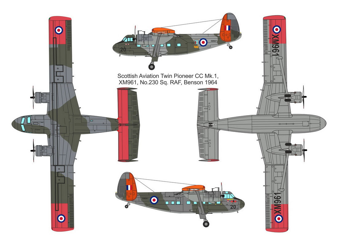 Valom 72136 1:72 Scottish-Aviation Twin Pioneer (RAF)