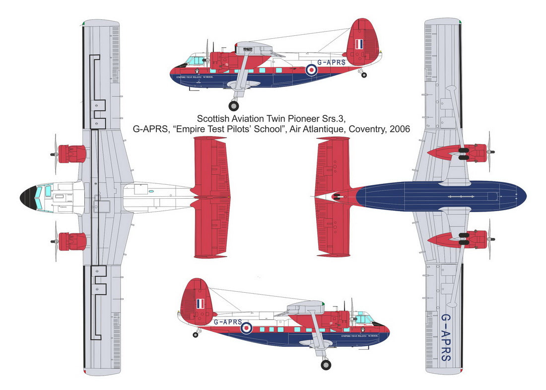 Valom 72137 1:72 Scottish-Aviation Twin Pioneer (Empire Test Pilot's School)