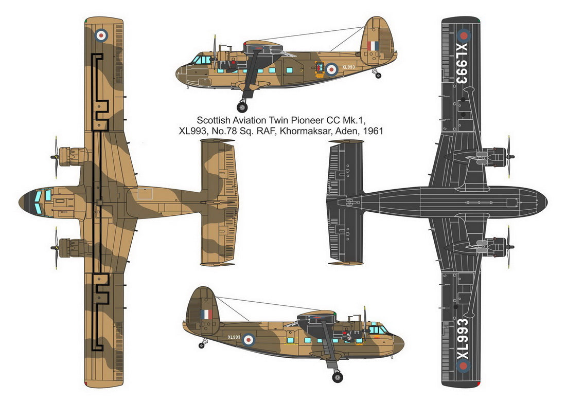 Valom 72138 1:72 Scottish-Aviation Twin Pioneer (RAF Southwest Asia)