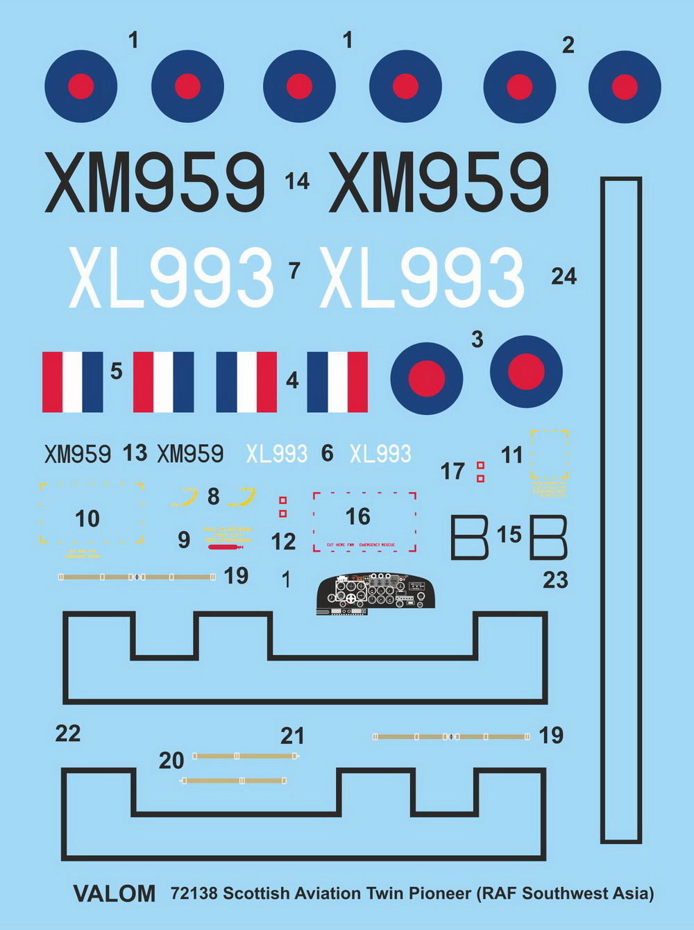 Valom 72138 1:72 Scottish-Aviation Twin Pioneer (RAF Southwest Asia)