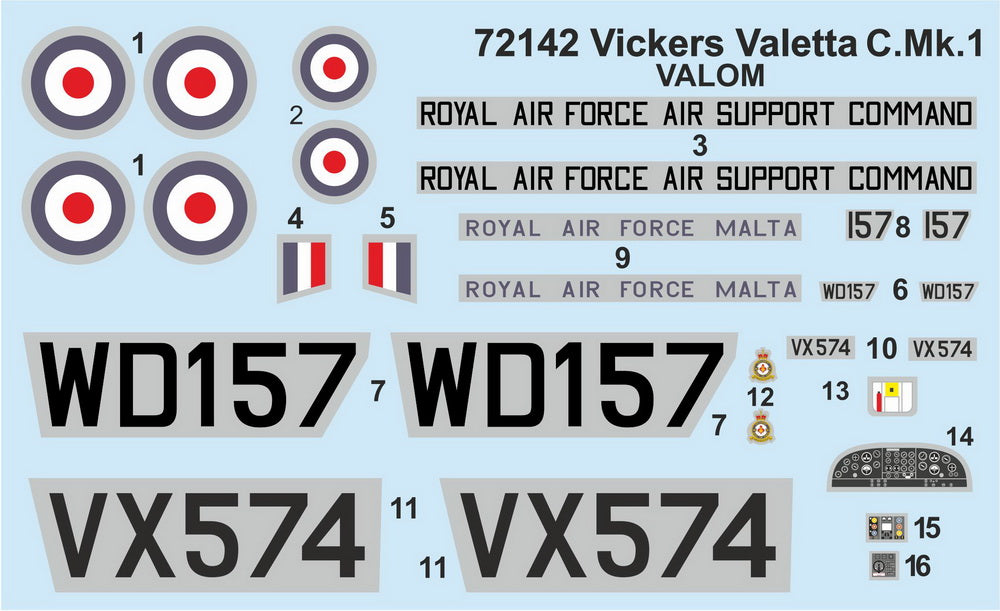 Valom 72142 1:72 Vickers Valetta C Mk.1 includes etched parts