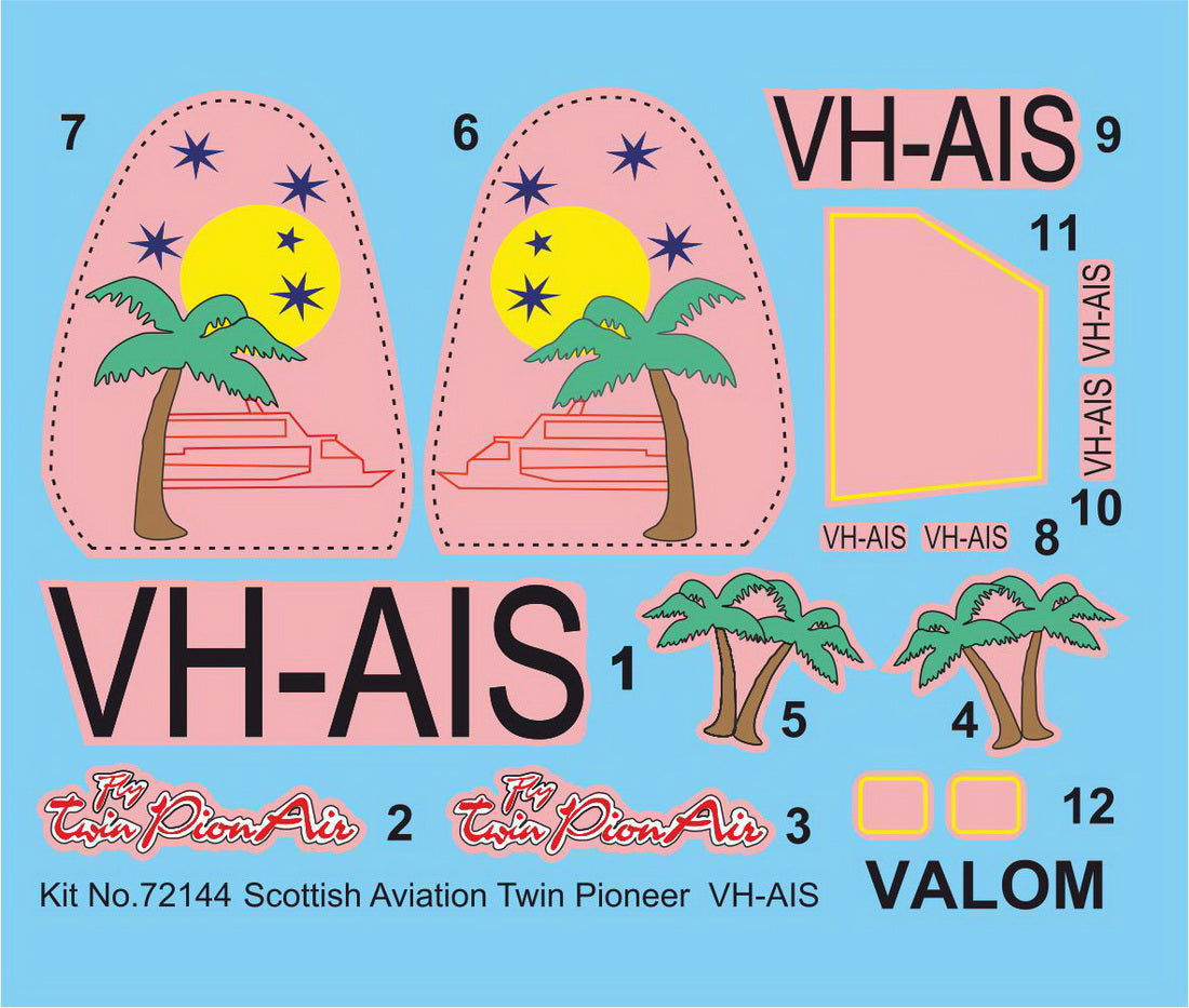 Valom 72144 1:72 Scottish-Aviation Twin Pioneer (VH-AIS Australia)