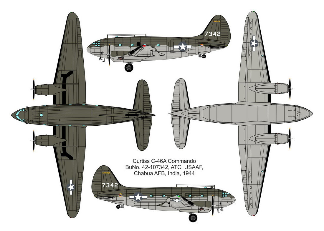 Valom 72145 1:72 Curtiss C-46A Commando 'The Hump