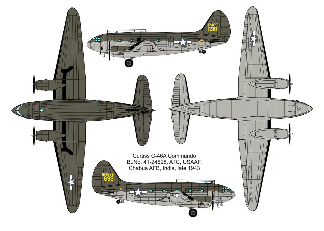 Valom 72145 1:72 Curtiss C-46A Commando 'The Hump