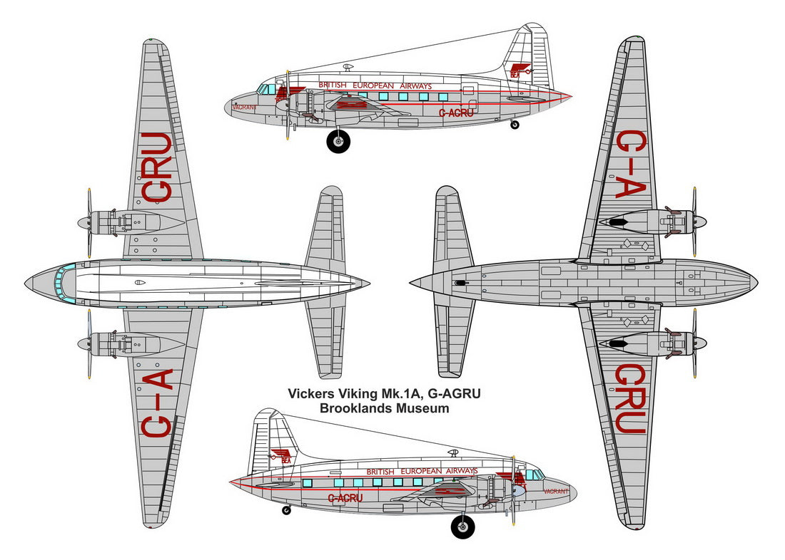 Valom 72149 1:72 Vickers Viking Mk.1A 'BEA, EAS' (G-AGRU, F-BMEU)