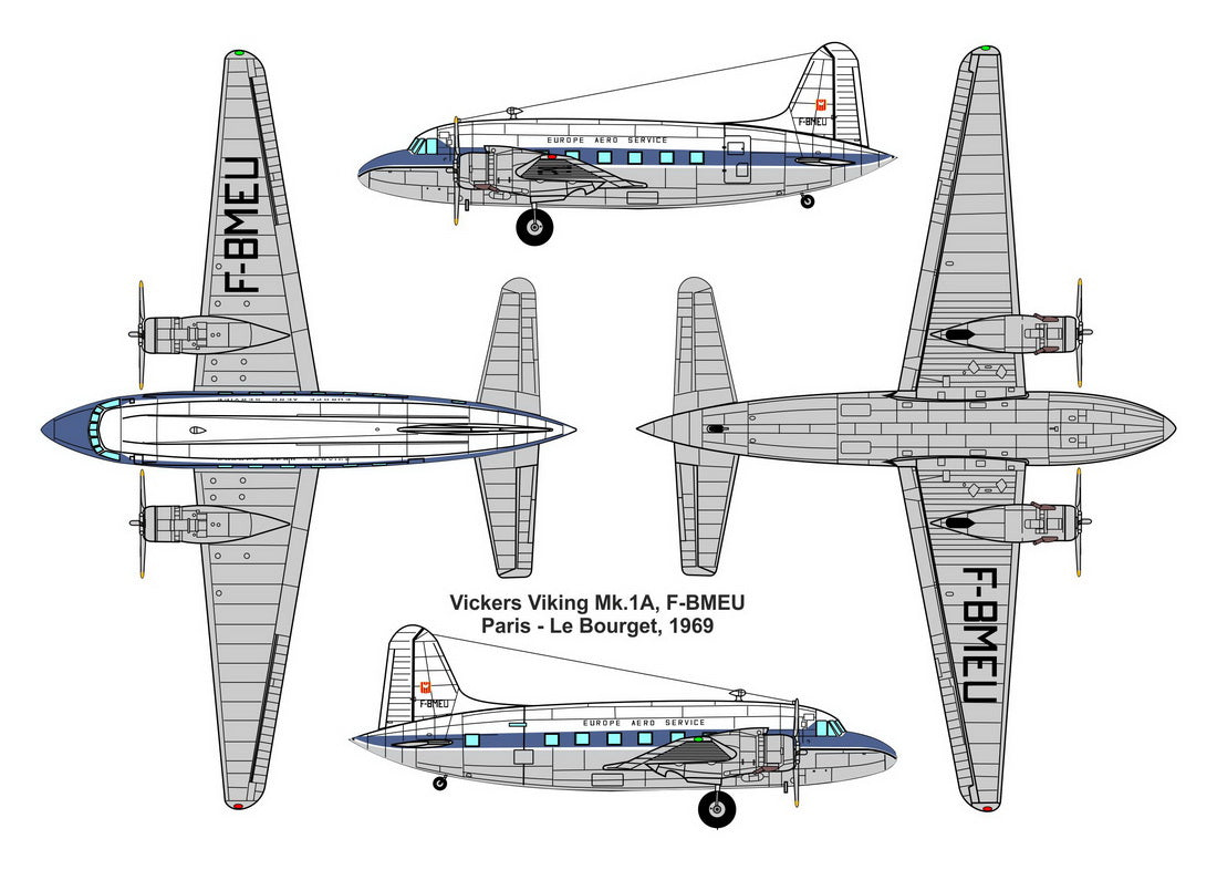 Valom 72149 1:72 Vickers Viking Mk.1A 'BEA, EAS' (G-AGRU, F-BMEU)