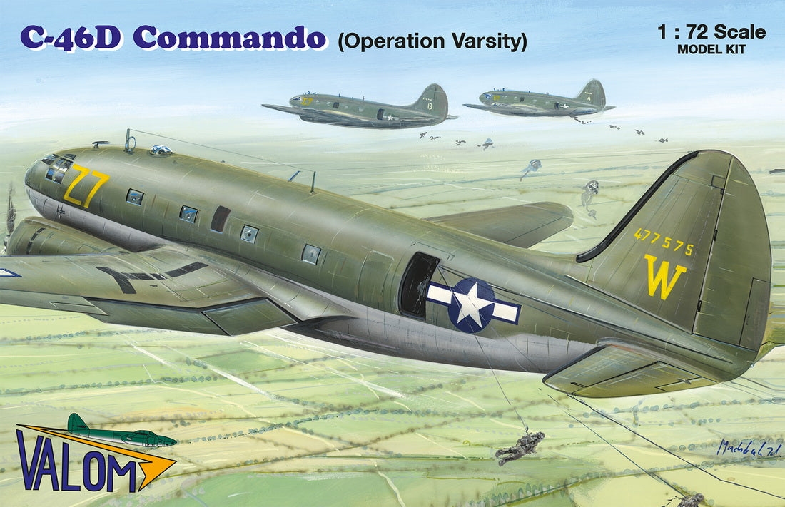 Valom 72152 1:72 Curtiss C-46D Commando 'Operation Varsity' resin parts (engines)