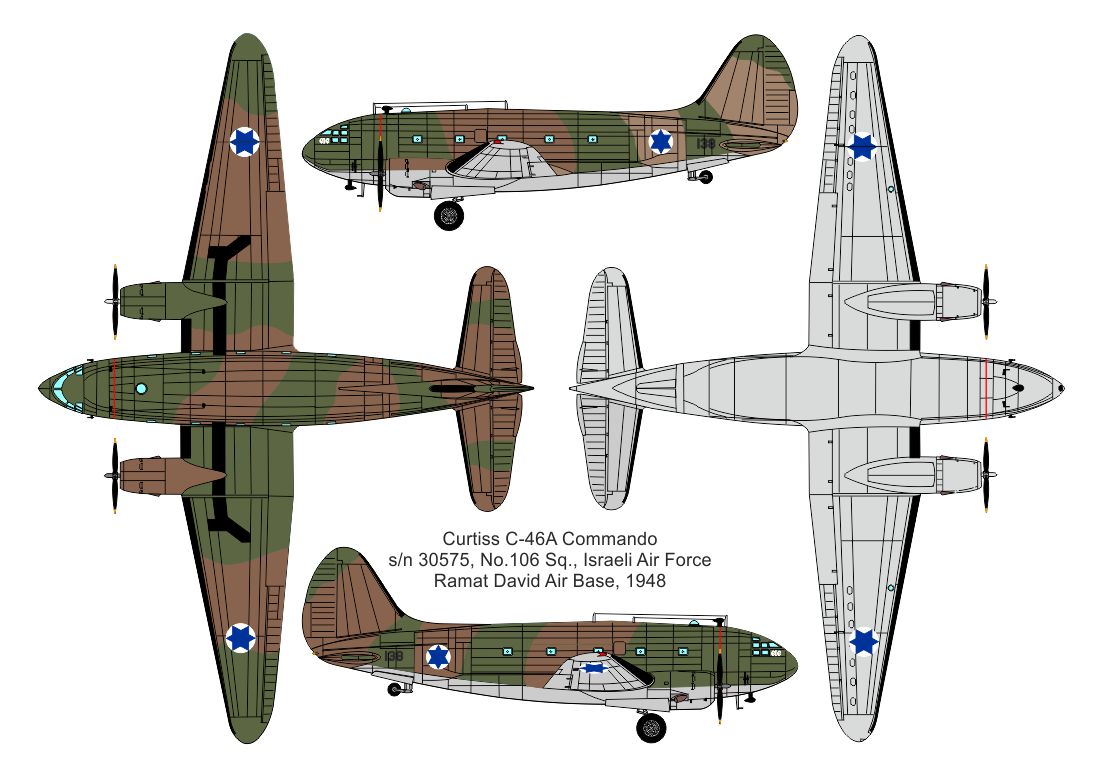 Valom 72155 1:72 Curtiss C-46A Commando (Israeli Air Force)