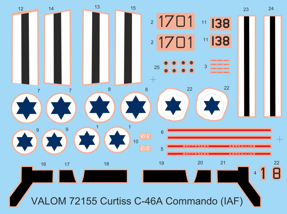 Valom 72155 1:72 Curtiss C-46A Commando (Israeli Air Force)