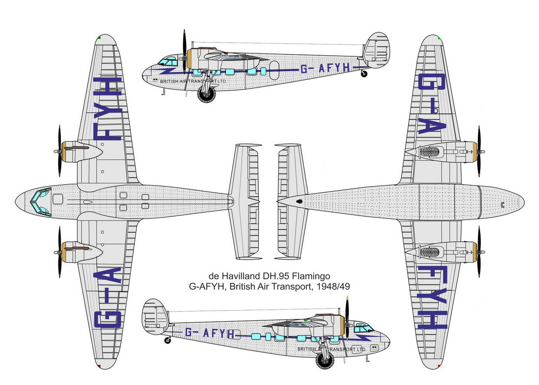 Valom 72156 1:72 DH.95 Flamingo (G-AFUE & G-AFYH)