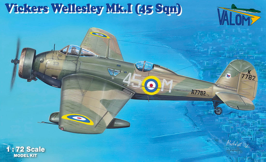 Valom 72158 1:72 Vickers Wellesley Mk.I decals for 45 Sqn & 76 Sqn