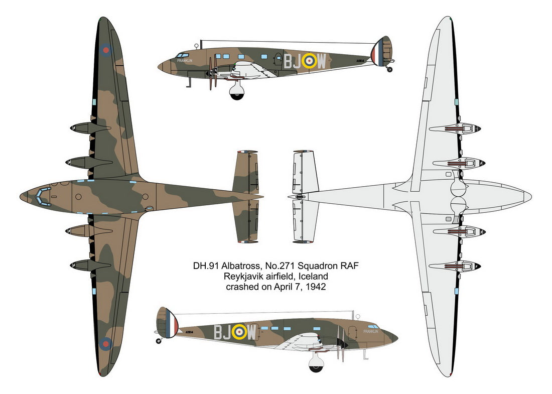 Valom 72160 1:72 de Havilland DH.91 Albatross (Franklin, Faraday)