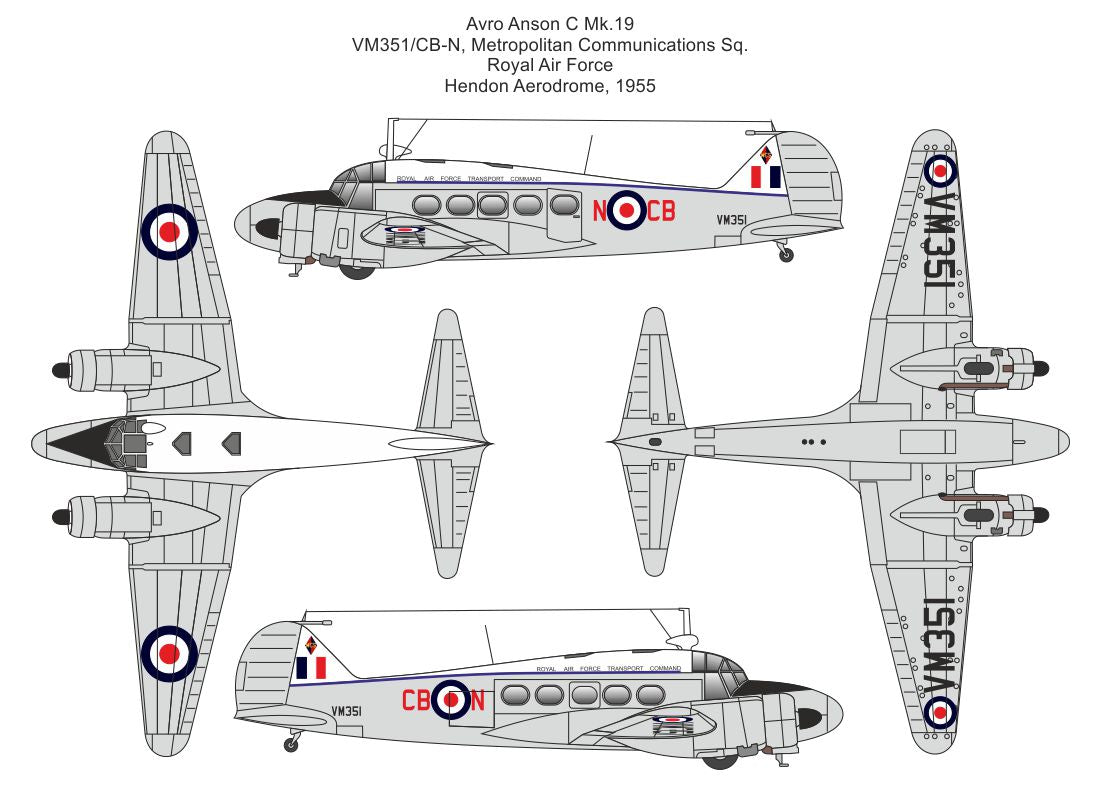 Valom 72164 1:72 Avro Anson C.19