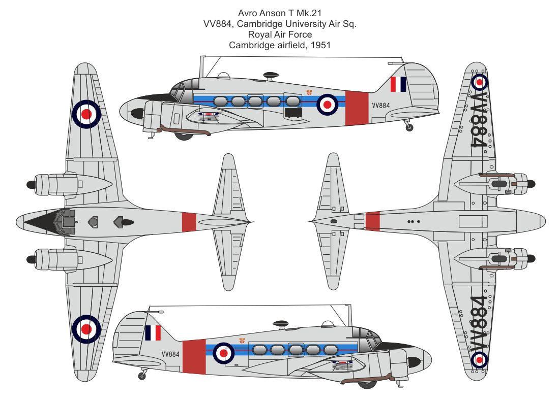 Valom 72165 1:72 Avro Anson T.21