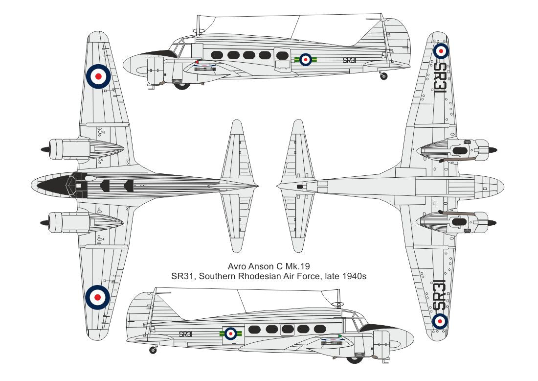 Valom 72168 1:72 Avro Anson C Mk.19 (IAC, SRAF)