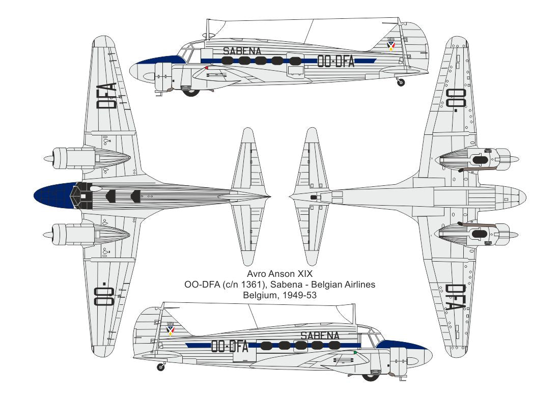 Valom 72170 1:72 Avro Anson XIX (Civilian Users)