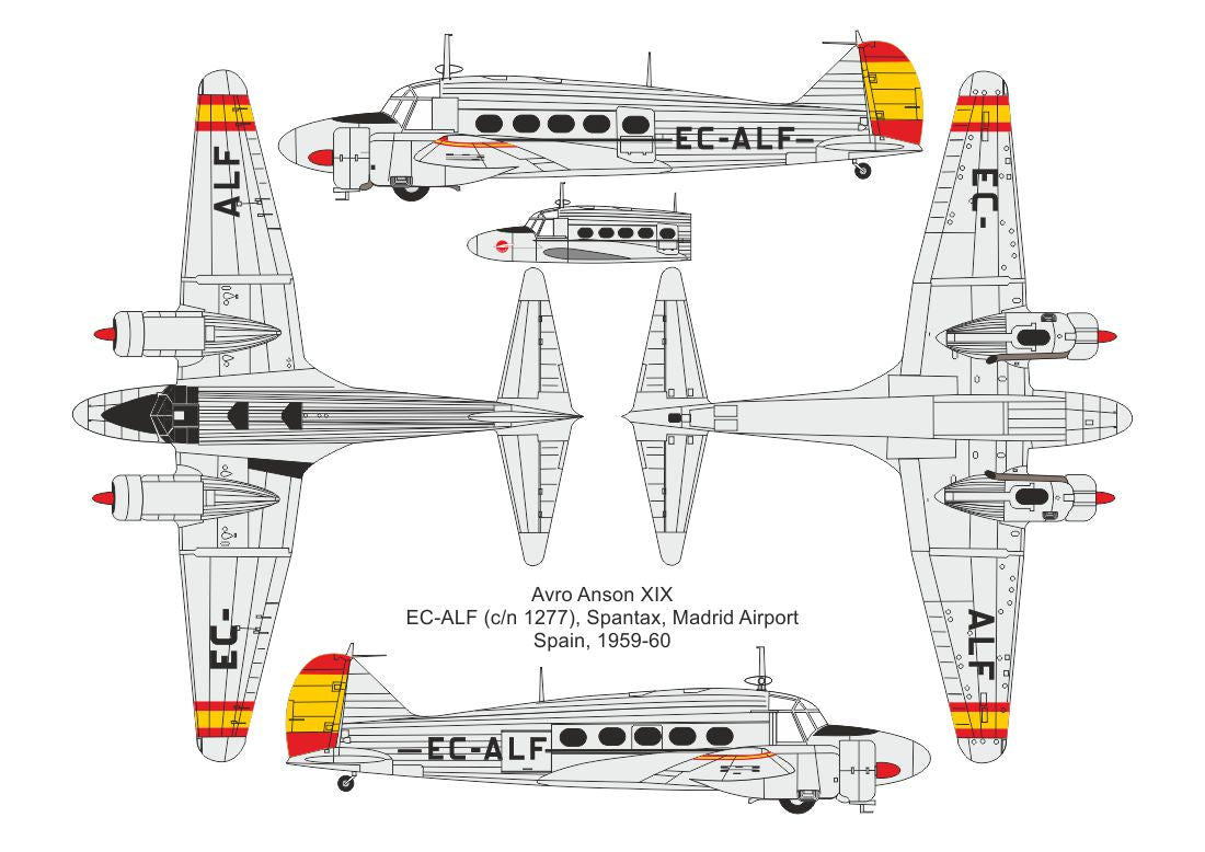Valom 72170 1:72 Avro Anson XIX (Civilian Users)