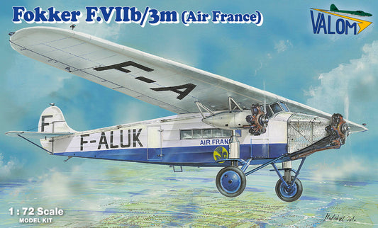 Valom VAL72171 1:72 Fokker F.VIIb/3m (Air France F-ALUK) re-box, new decals