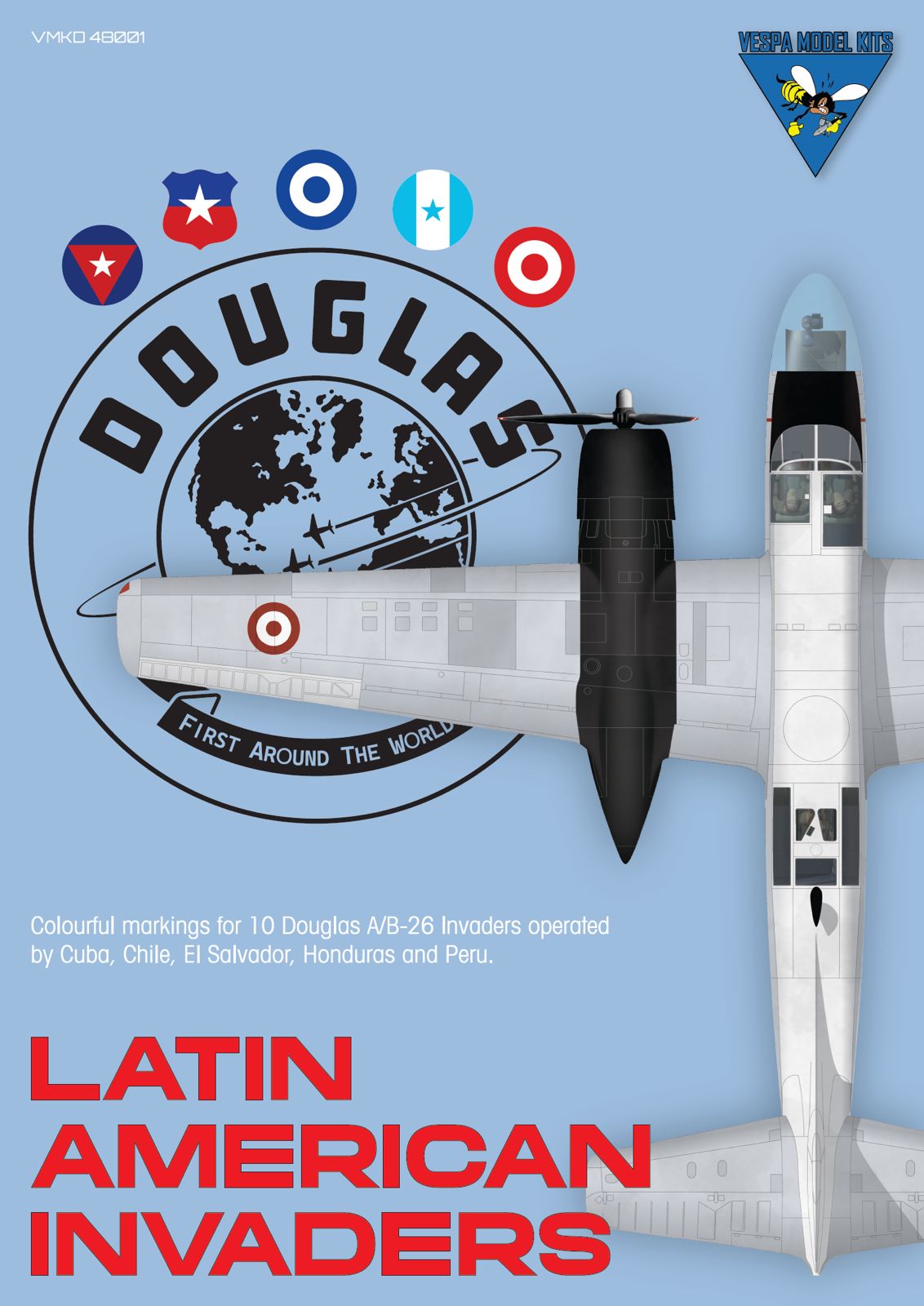 Vespa Models VD48001 1:48 Latin American Invaders (Douglas A-26C/B-26B/B-26C/B-26D/TB-26B)