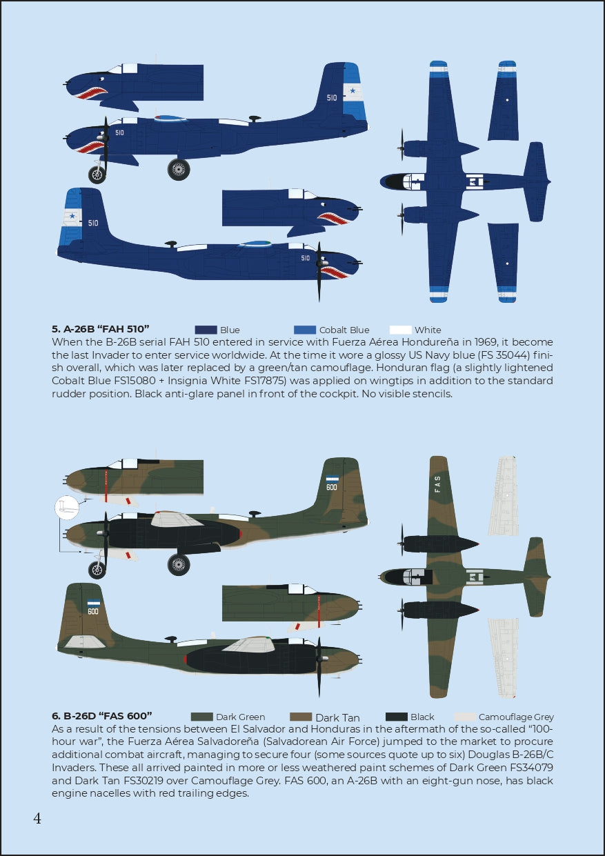 Vespa Models VD48001 1:48 Latin American Invaders (Douglas A-26C/B-26B/B-26C/B-26D/TB-26B)