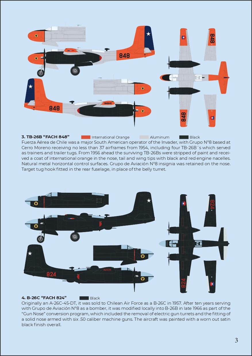 Vespa Models VD48001 1:48 Latin American Invaders (Douglas A-26C/B-26B/B-26C/B-26D/TB-26B)