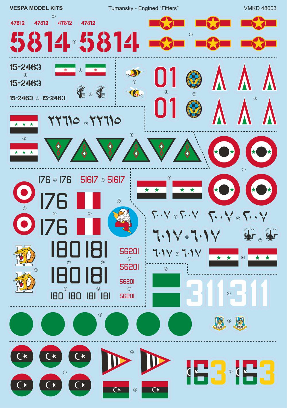 Vespa Models VD48003 1:48 Tumansky-Engined Ã¢â‚¬Å“FittersÃ¢â‚¬Â Vol.1 (Sukhoi Su-22M-3K)